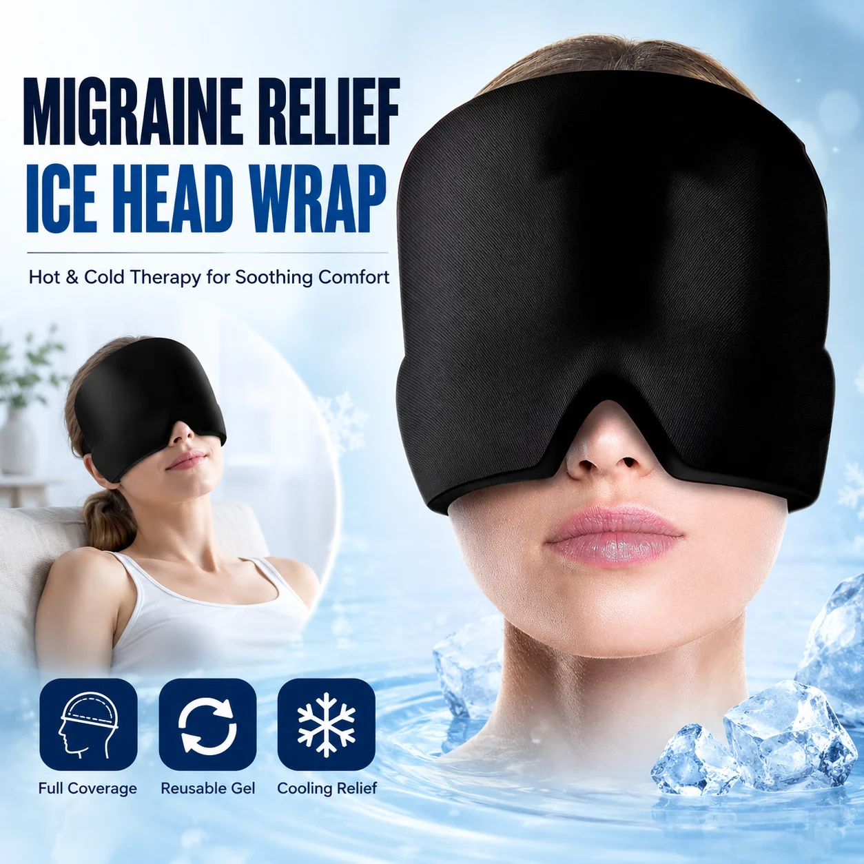 Maschera per la testa con gel  - Eye Mask Heated recensione e prezzo